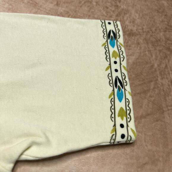 Vintage 70s Jane Colby Floral Folk Art Shirt Top Bohemian Peasant Mod Midcentury - Picture 5 of 10